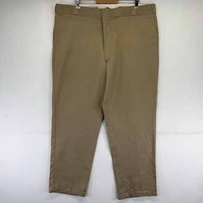 古着 ディッキーズ Dickies パンツ 874 FLEX ワークパンツ 大きいサイズ 4ポケット W44×L32 ベージュ系 メンズ