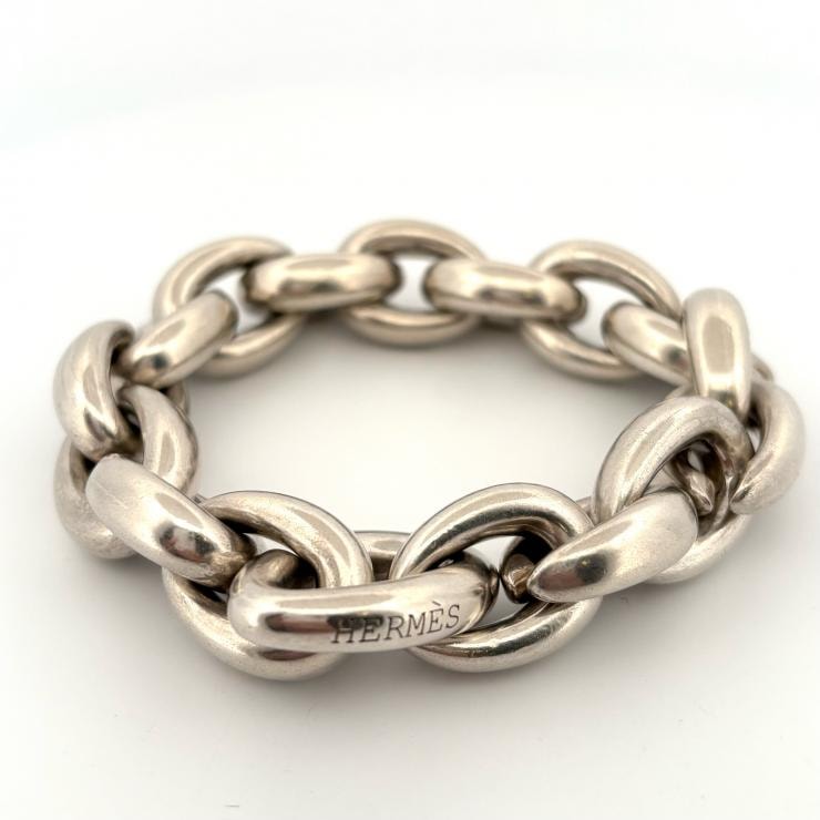 エルメス HERMES アクロバットGM ブレスレット 17コマ SV925 シルバー Ag925 【鑑定済み】正規品
