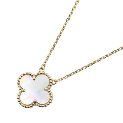 ヴァンクリーフ&アーペル Van Cleef & Arpels ヴィンテージアルハンブラ マザーオブパール ネックレス ネックレス ジュエリー K18(イエローゴールド) マザーオブパール レディース ゴールド系 / ホワイト系