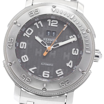 ★保 エルメス クリッパー デイト CP1.810 メンズ 【中古】