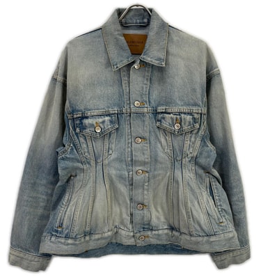 バレンシアガ 724718 TJW79 インディゴ Denim Jacket 32