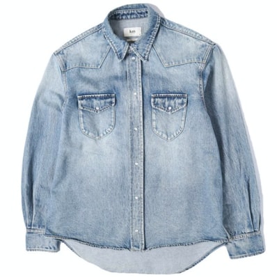 KITH NYC キスニューヨークシティ 25SS Webster Denim Shirt ウェブスターデニムシャツ 25050060000710 M Medium Indigo 長袖 ウエスタン トップス g27919