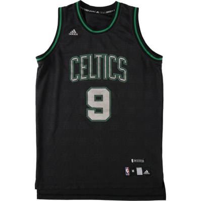 古着 アディダス adidas NBA BOSTON CELTICS ボストンセルティックス チェック柄 メッシュ ゲームシャツ レプリカユニフォーム メンズM相当/eaa643258