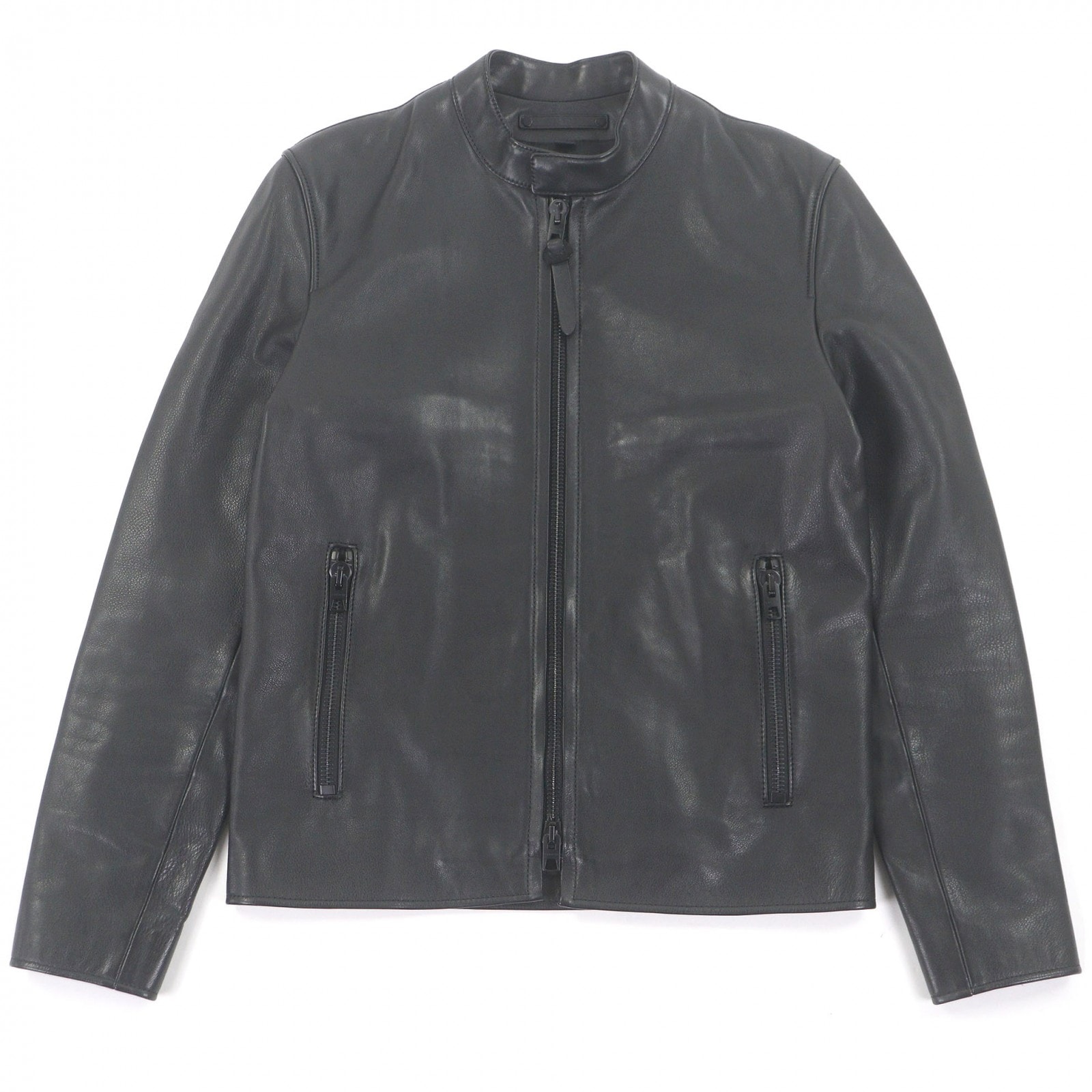 美品 コーチ ライダースジャケット ブラック メンズ XS