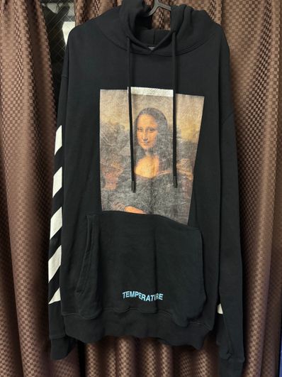 OFF-WHITE DIAGONAL MONALISA HOODY "Black"