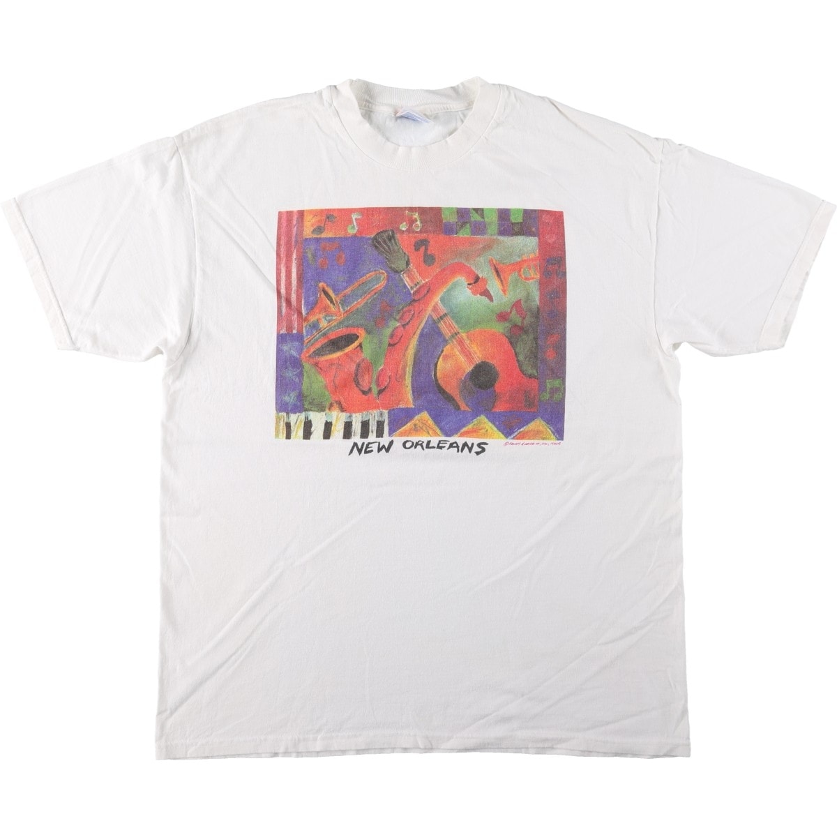 古着 90年代 ヘインズ Hanes HEAVYWEIGHT NEW ORLEANS ニューオーリンズ スーベニアTシャツ USA製 メンズXL相当 ヴィンテージ/eaa642464