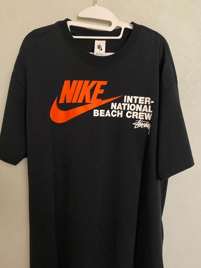 Nike x Stussy International Beach Crew T-Shirt "Black"