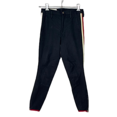 GUCCI グッチ サイドラインギャバジンストレッチパンツ SIZE 44 495695 Z7576 ブラック メンズ