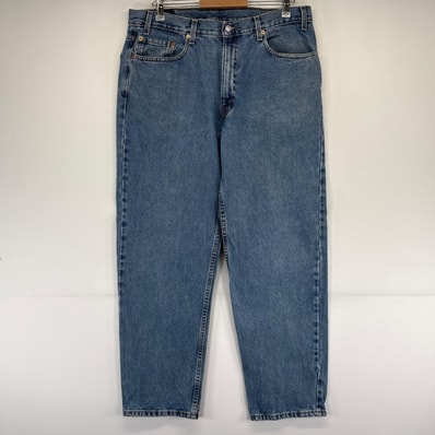 古着 リーバイス Levi's デニム パンツ 550 テーパード バギー 大きいサイズ Gパン ジーパン W38×L31 ブルー系 メンズ