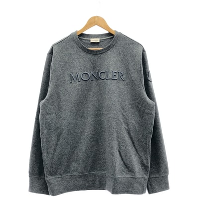 モンクレール 23年製 グレー FELPA GIROCOLLO M