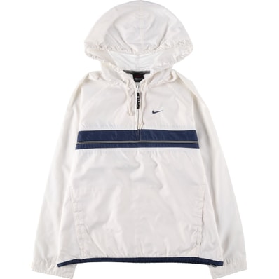 古着 90年代 ナイキ NIKE ハーフジップ フード付き ウォームアッププルオーバー メンズM相当 ヴィンテージ/eaa609504