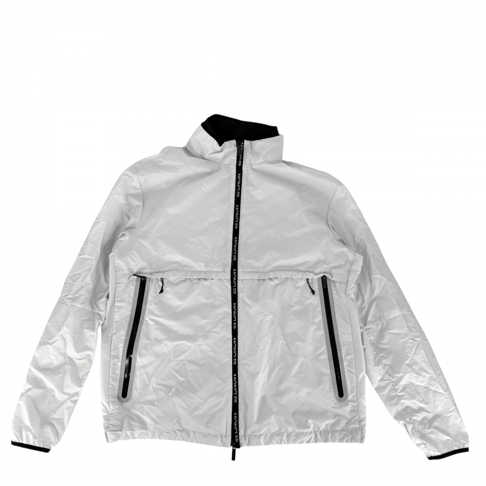 MONCLER モンクレール ブルゾン SABIK ナイロンジャケット 3サイズ アウター アパレル 服 メッシュ I10911A00105 ライトグレー ブラック 黒 ブラック金具 ナイロン    メンズ 冬【中古品】