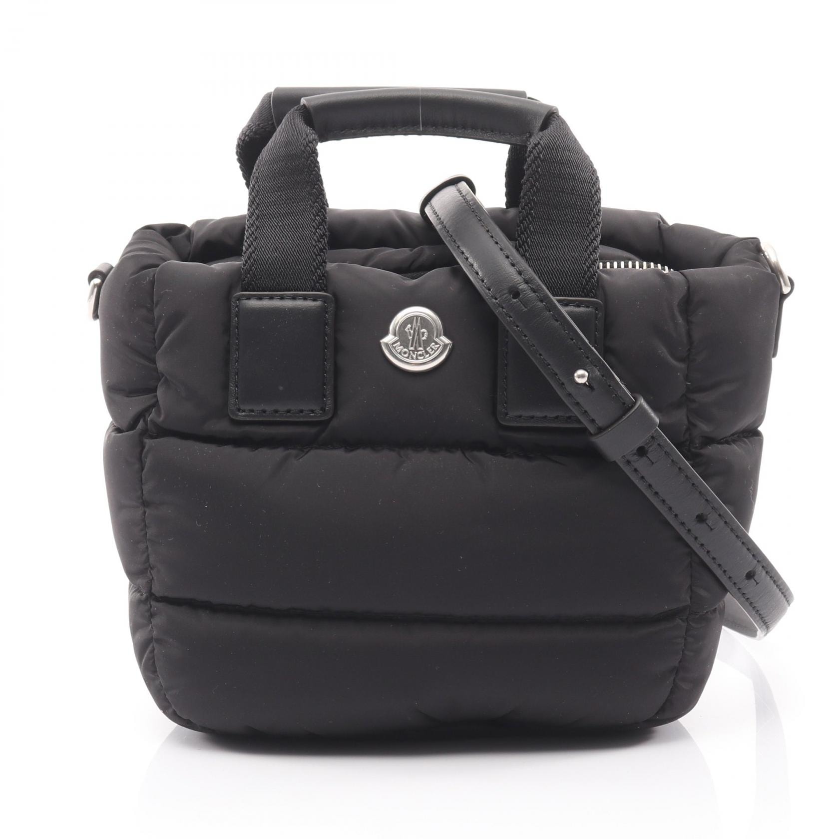 モンクレール MONCLER MICRO CARADOC ハンドバッグ バッグ ナイロン レザー レディース ブラック系 5L00004M6275999 【新品】