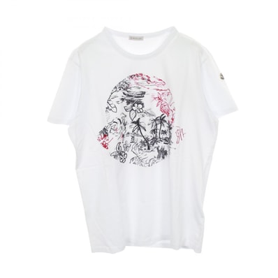 モンクレール MONCLER 半袖Tシャツ 衣料品 トップス コットン メンズ ホワイト系 / ネイビー系 / レッド系 【中古】