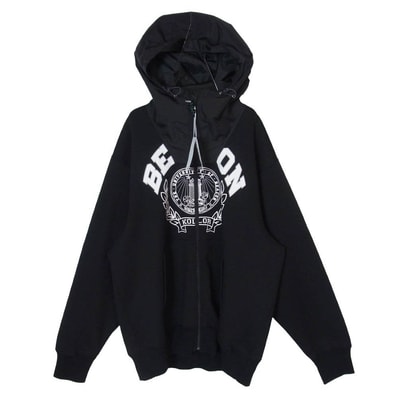kolor カラー 26SS 26SBM-T04231 Double-Knit Hoodie 切替 ジップパーカー ブラック系 3【新古品】【未使用】【中古】