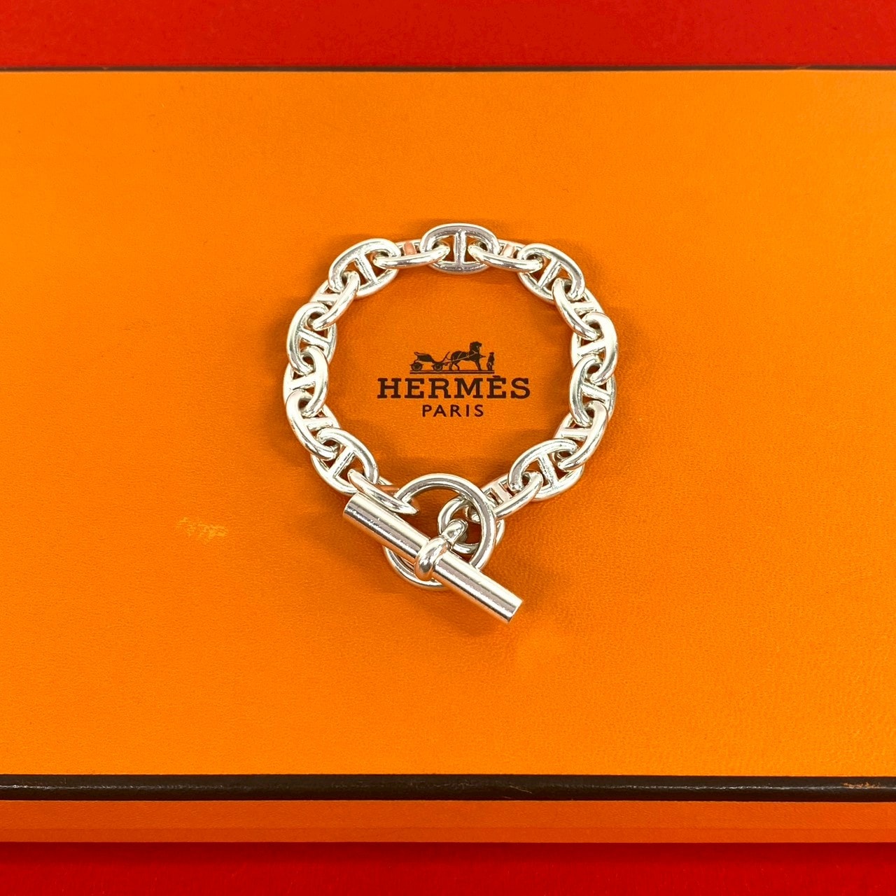 HERMES エルメス シェーヌダンクル PM 17コマ ブレスレット シルバー925 ブレスレット シルバー
 28523