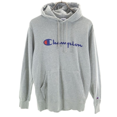 Champion チャンピオン 長袖 スウェットパーカー L グレー