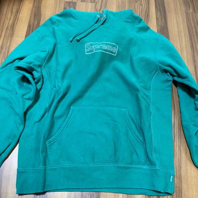 Supreme KAWS Chalk Logo Hooded Sweatshirt "Green"(2021)
