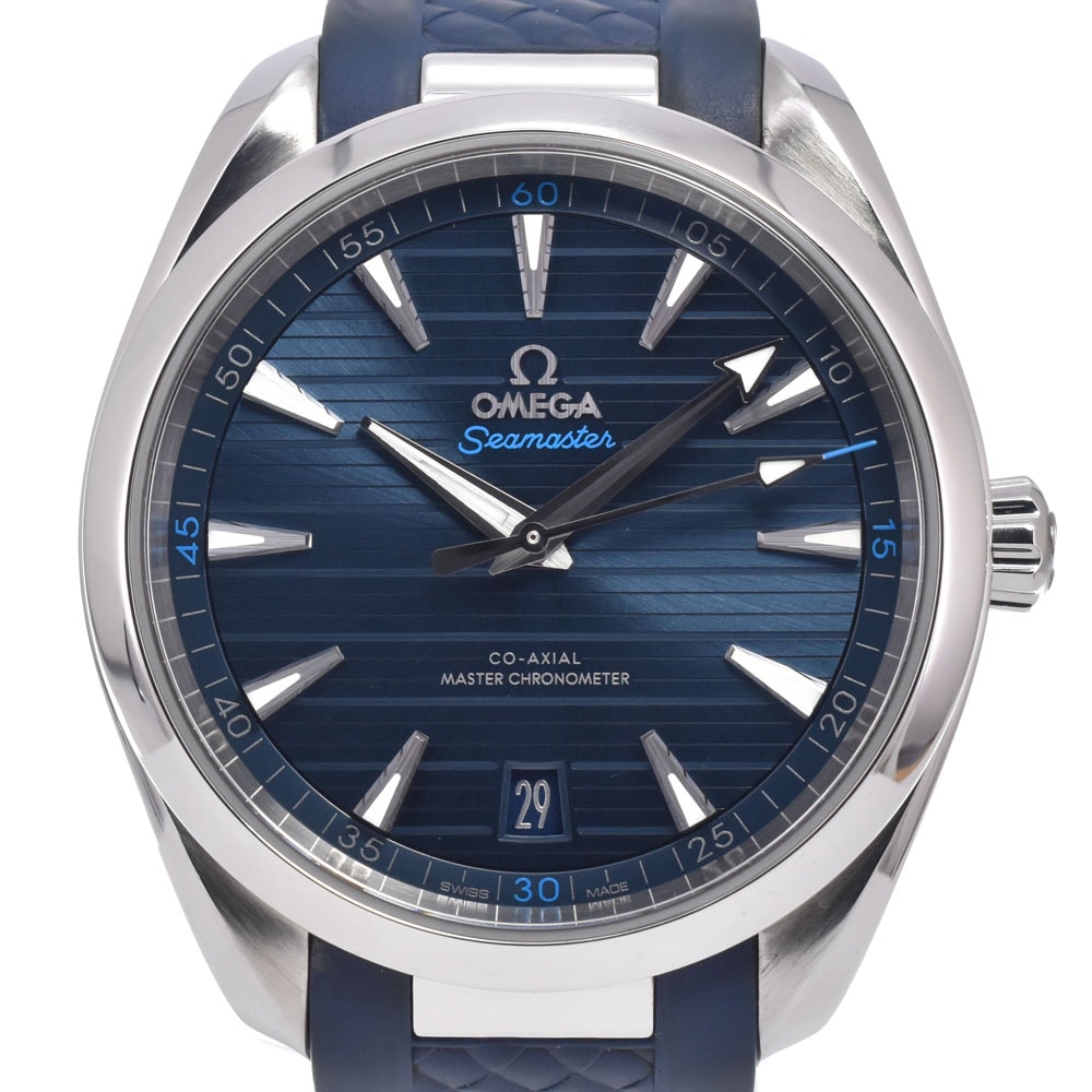 オメガ OMEGA 220.12.41.21.03.001 シーマスター アクアテラ コーアクシャル 自動巻き メンズ 美品 内箱・保証書付き 腕時計 J#150463