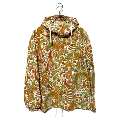 Engineered Garments CAGOULE SHIRT /COTTON PEACOCK PRINT Multi