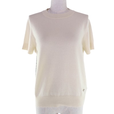 未使用品 エルメス ニット ホワイト レディース 40 2E26358D1