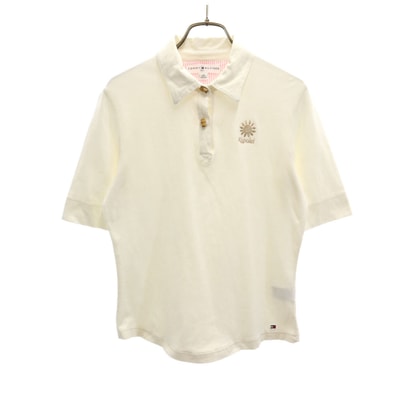 TOMMY HILFIGER トミーヒルフィガー 半袖 ポロシャツ S ホワイト系 GOLF