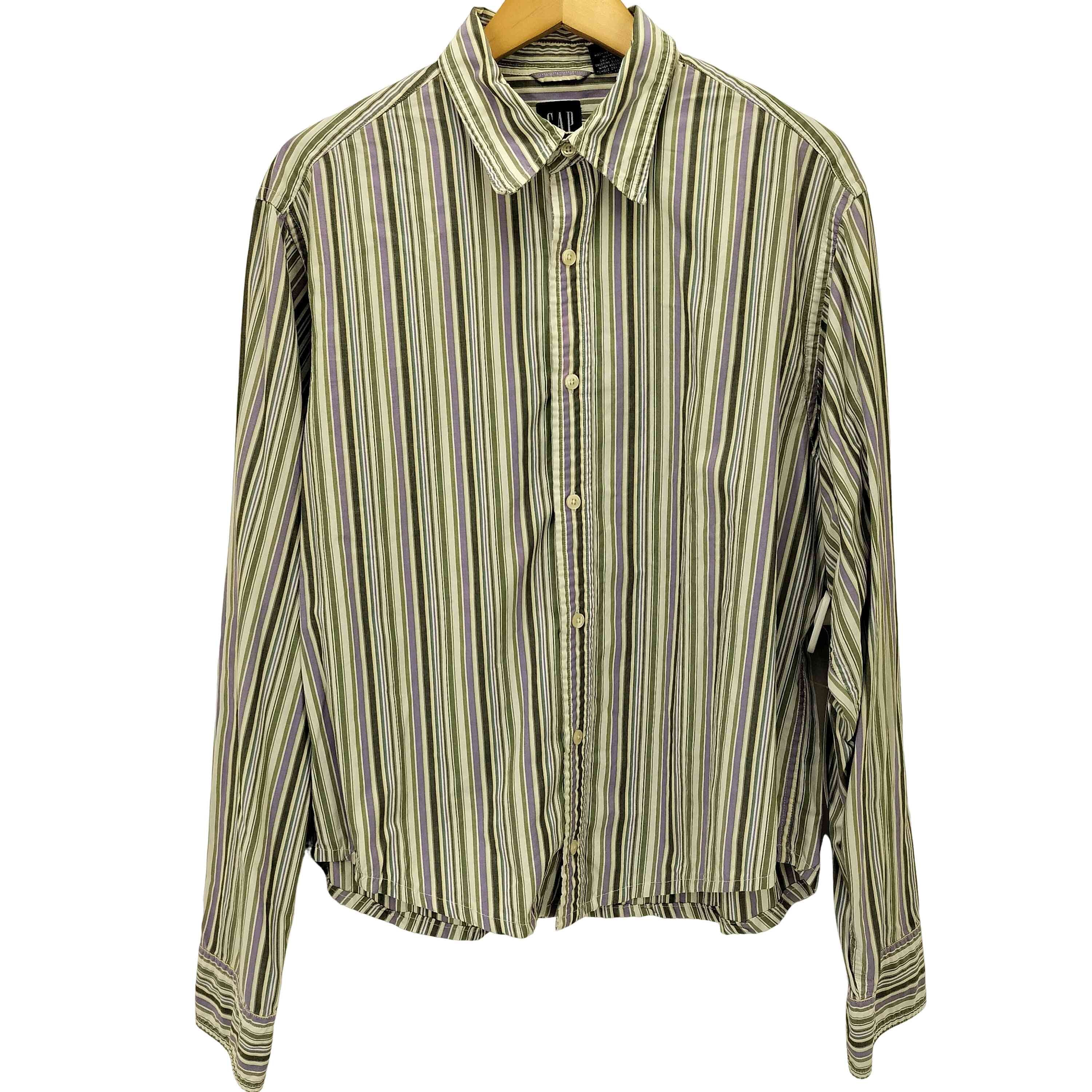 00S 紺タグ L/S マルチストライプ シャツ【1136786856223】