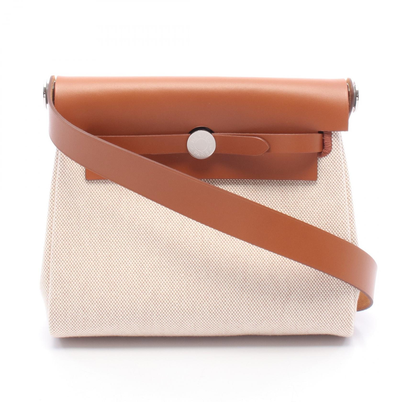 エルメス HERMES エールバッグジップ ミニ エクリュ フォーヴ ショルダーバッグ バッグ トワルアッシュ / ヴァッシュハンター トワルアッシュ ベージュ K刻印(2025年製造) レディース ベージュ系 / ブラウン系 【中古】