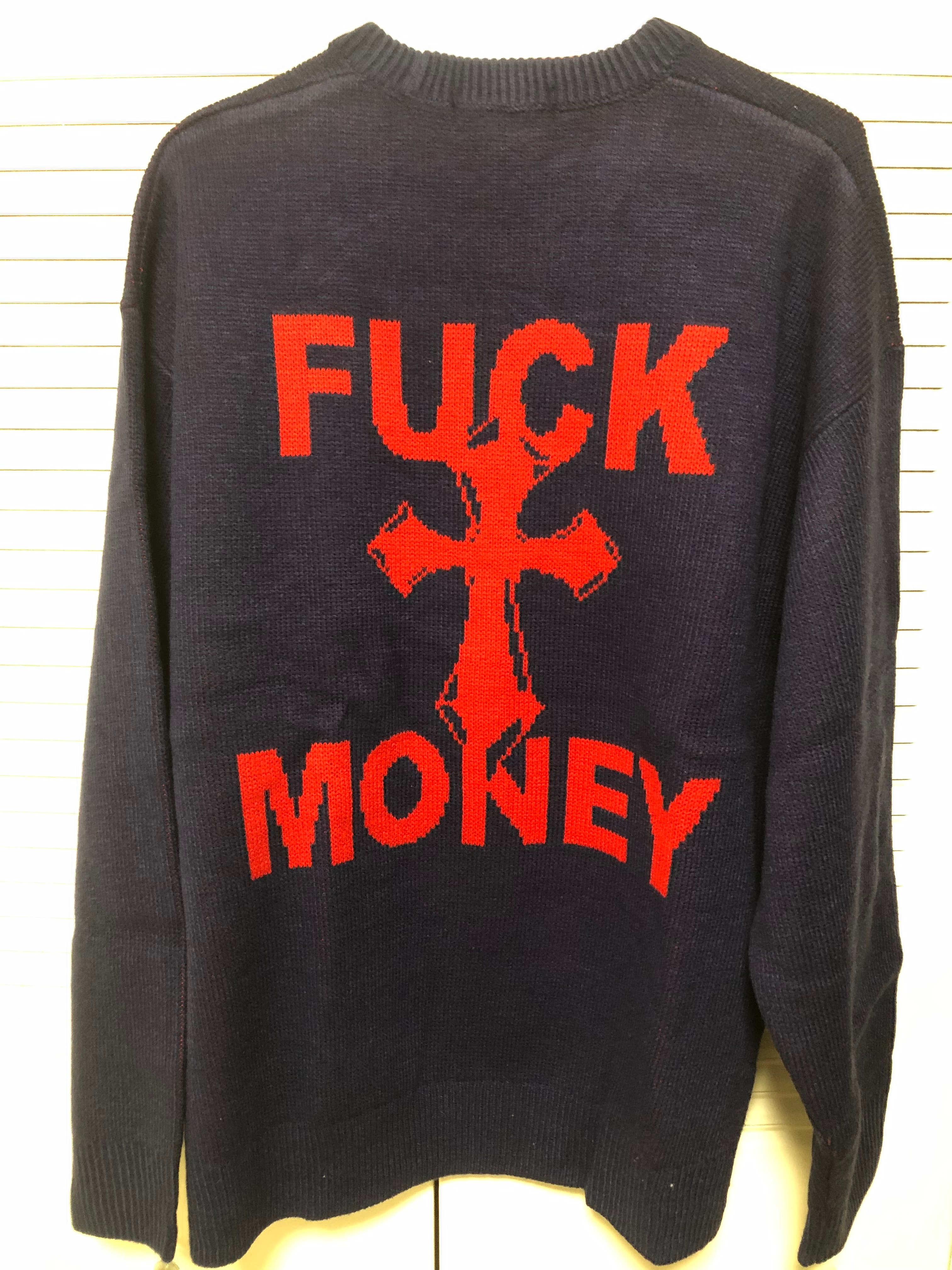 Supreme Fuck Money Sweater "Navy"