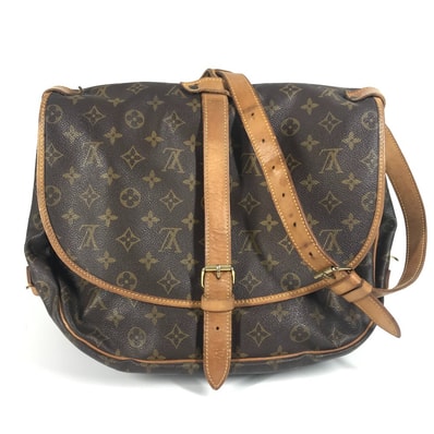 ルイヴィトン LOUIS VUITTON ソミュールGM ソミュール GM M40662 モノグラム カバン 斜め掛け フラップ ショルダーバッグ モノグラムキャンバス ブラウン