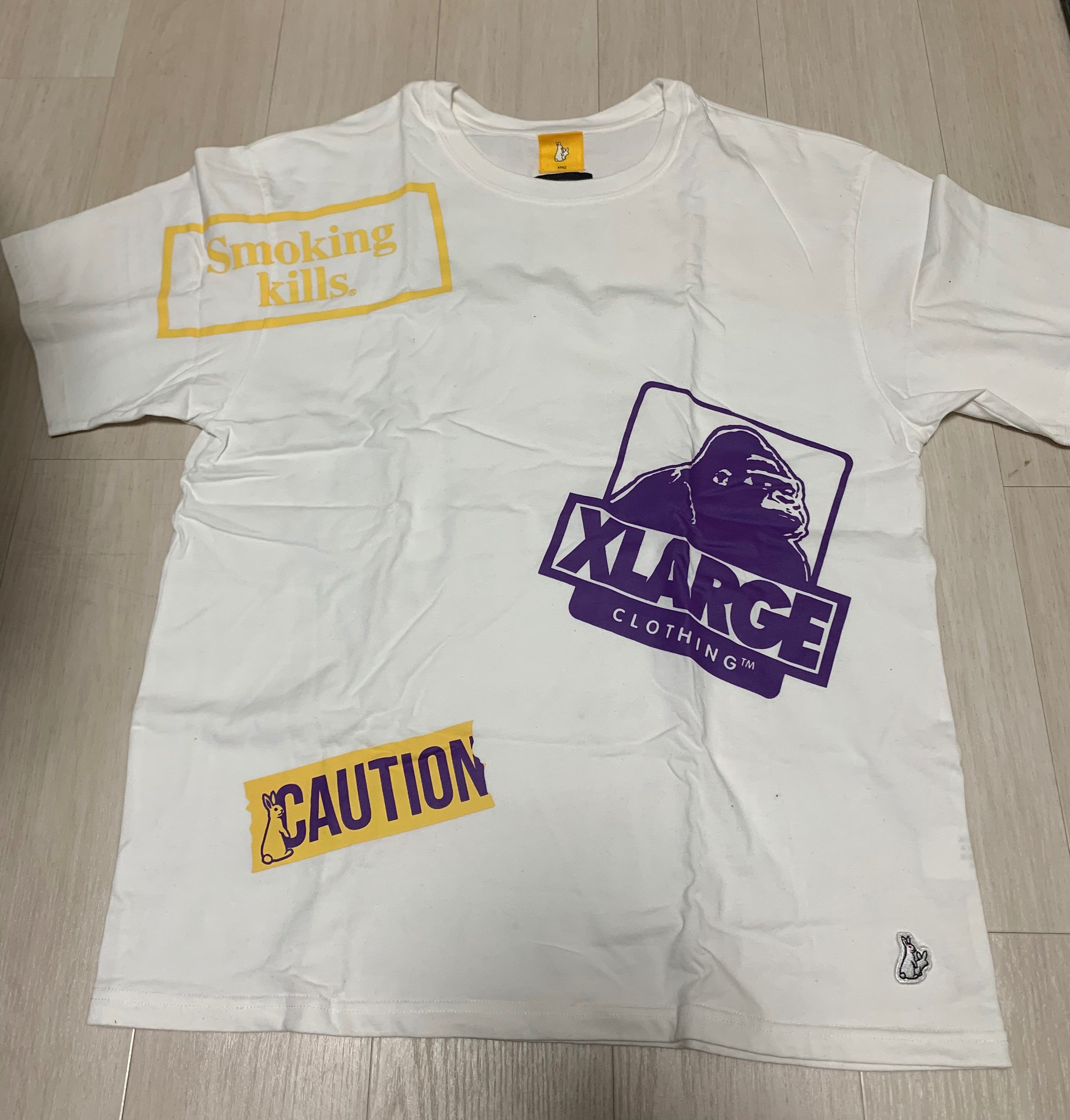 XLARGE x FR2 S/S TEE RANDOM LOGO "White"