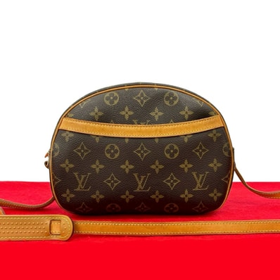 LOUIS VUITTON ルイヴィトン ブロワ モノグラム レザー PVC ショルダーバッグ ブラウン
42404
