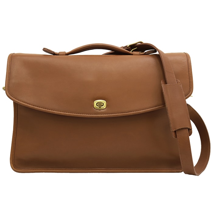 COACH オールドコーチ ハンドバッグ メンズ メトロポリタン ショルダーバッグ 2WAY ブリーフケース カーフ ビジネスバッグ ターンロック カバン 鞄 小物 ショルダーストラップ付属 ブラウン 茶色 5265
