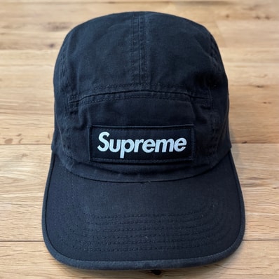 Supreme Military Camp Cap ブラック 黒 ボックスロゴ キャップ シュプリーム