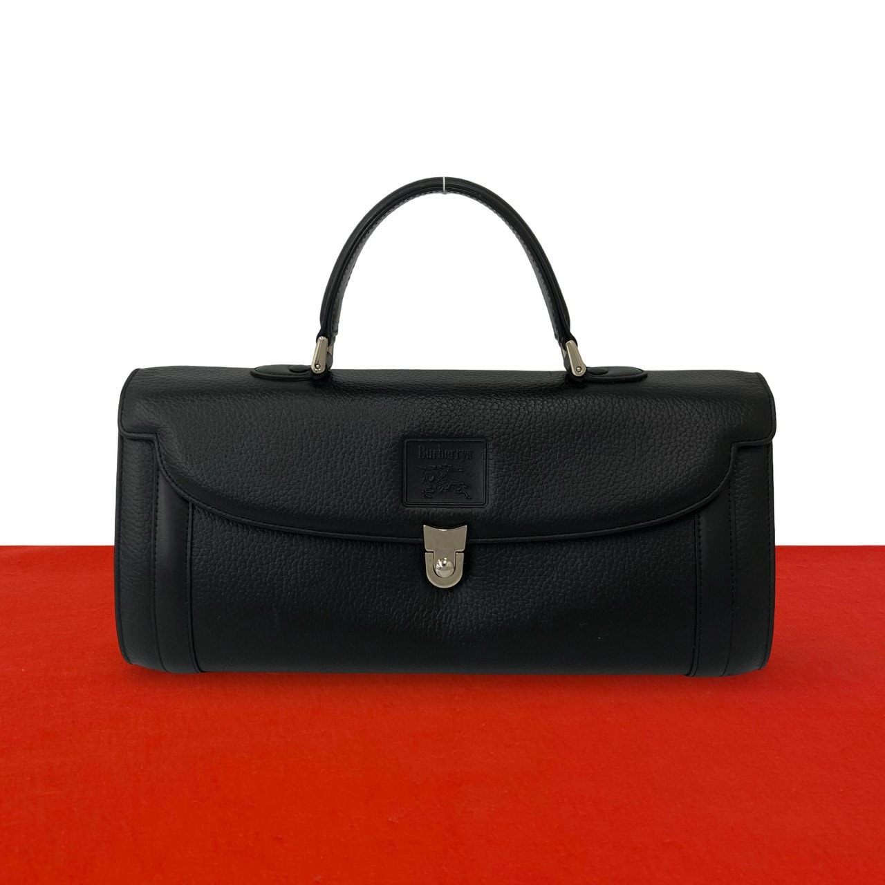 BURBERRY バーバリー シャドーホース ロゴ レザー ハンドバッグ ブラック
24969