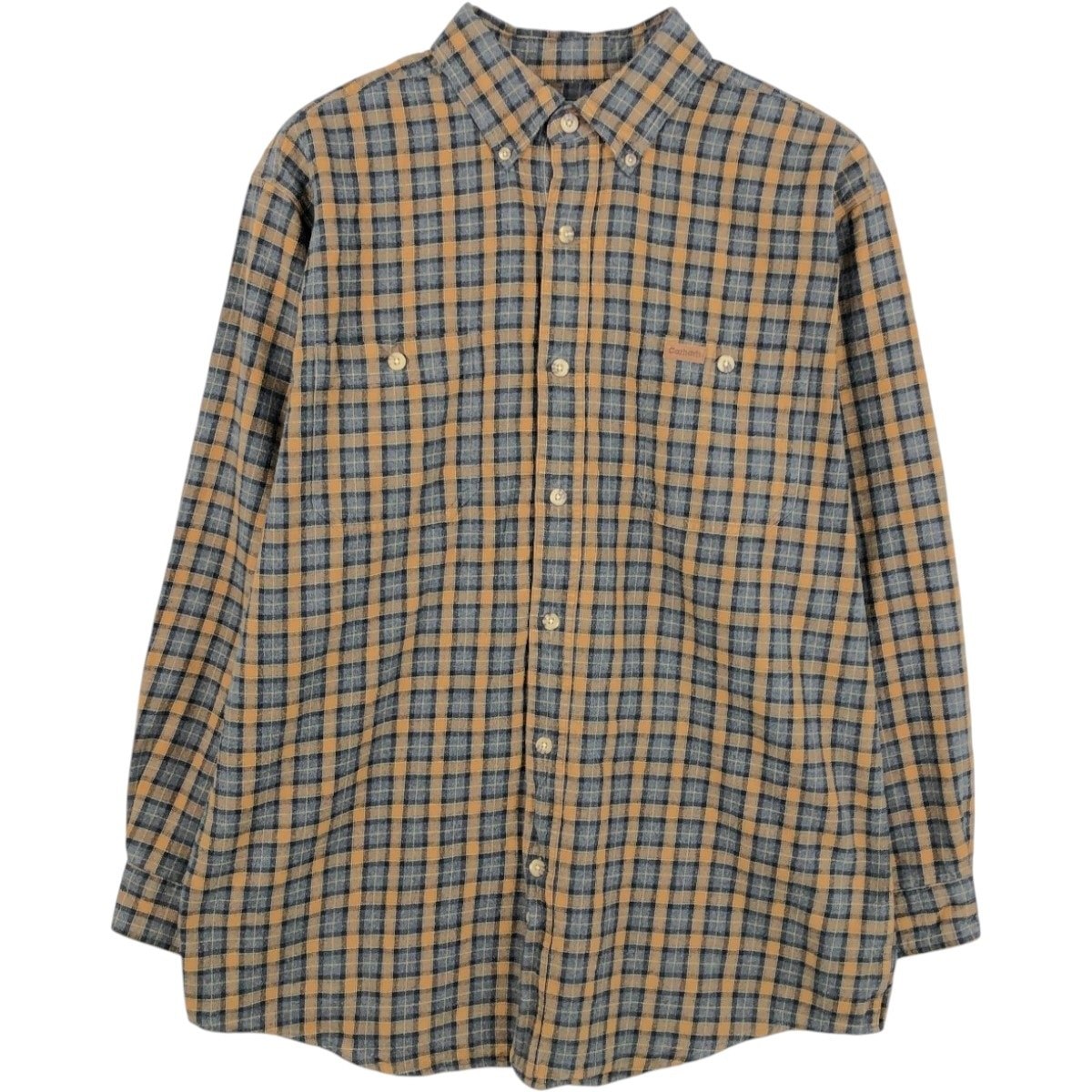古着 カーハート Carhartt 長袖 ボタンダウン フランネルチェックシャツ メンズL相当/eaa675460