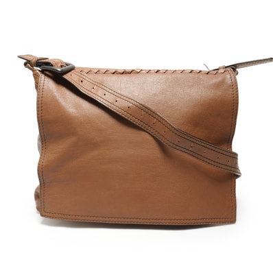 ボッテガヴェネタ BOTTEGAVENETA イントレチャート レザー ショルダーバッグ【中古】