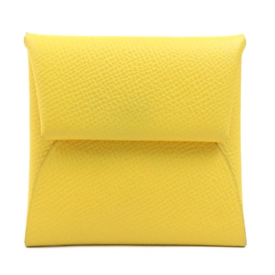 エルメス HERMES コインケース バスティア レザー イエロー ユニセックス【中古】 e60758g
