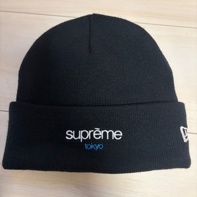 Supreme x New Era Classic Logo Shop Beanie (tokyo) "Navy"