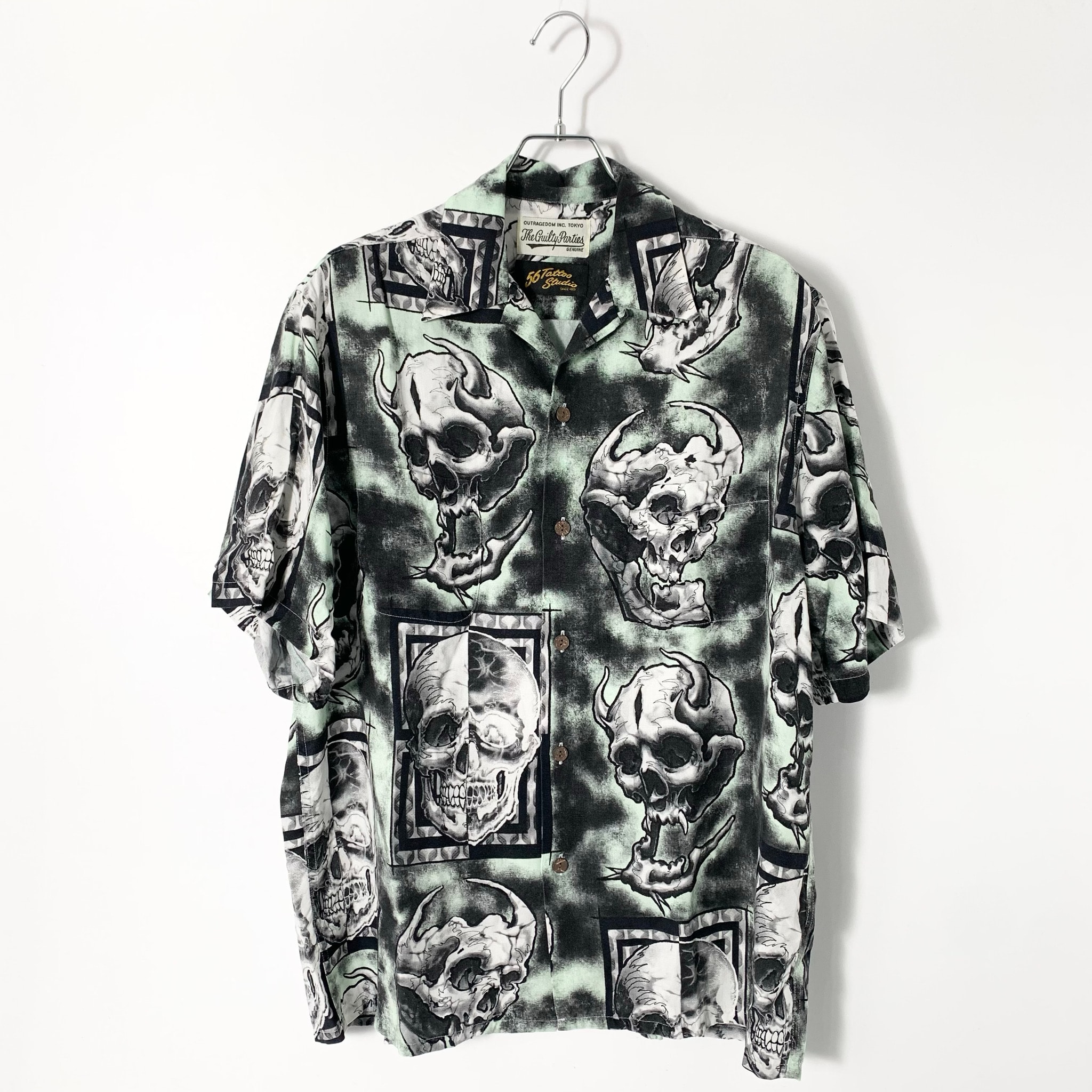 WACKO MARIA 56 TATTOO STUDIO / HAWAIIAN SHIRT "Green"