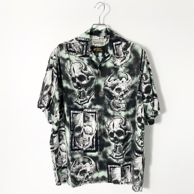 WACKO MARIA 56 TATTOO STUDIO / HAWAIIAN SHIRT "Green"