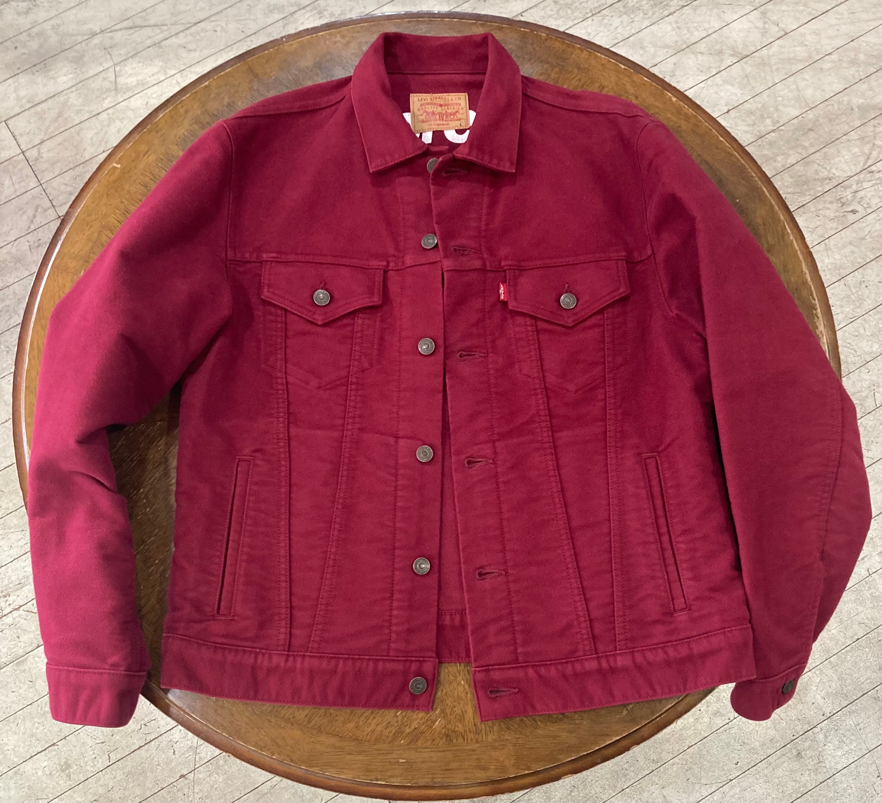 supreme × levis moleskin trucker jacket