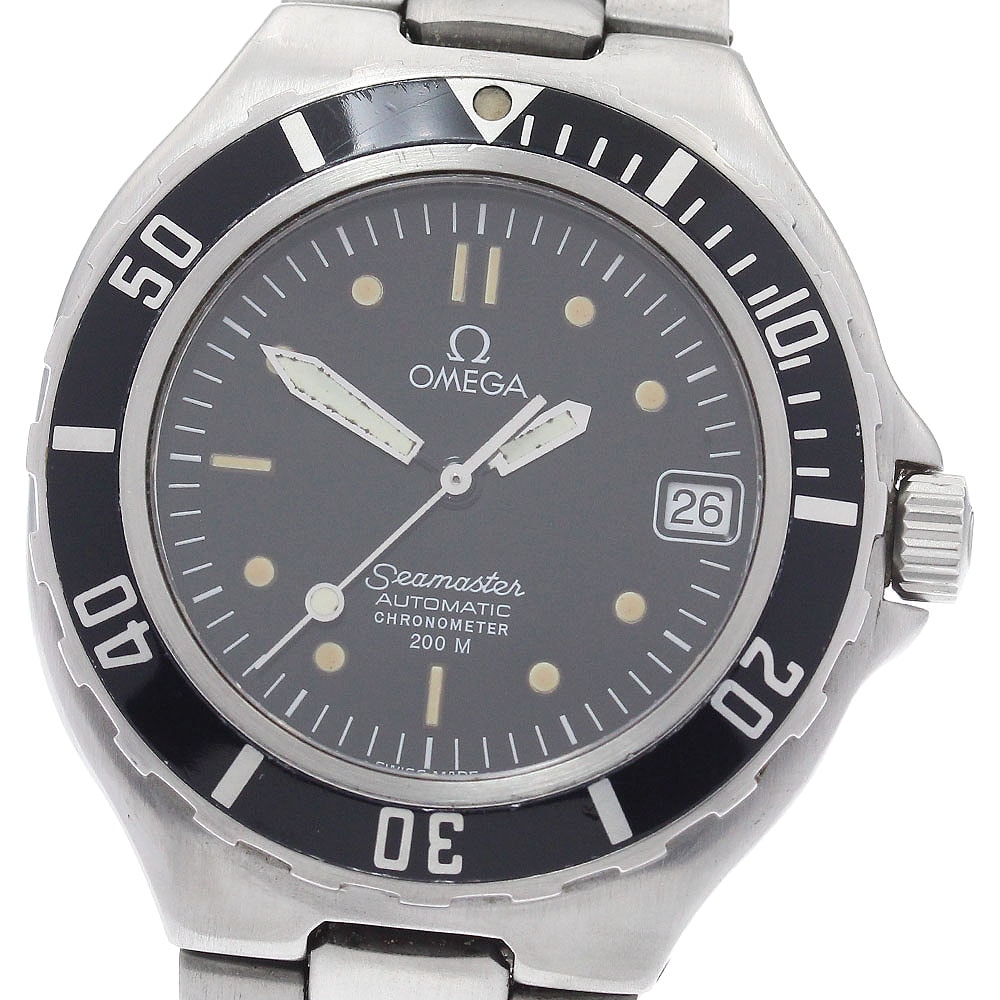 オメガ シーマスター200m デイト  自動巻き メンズ 【中古】