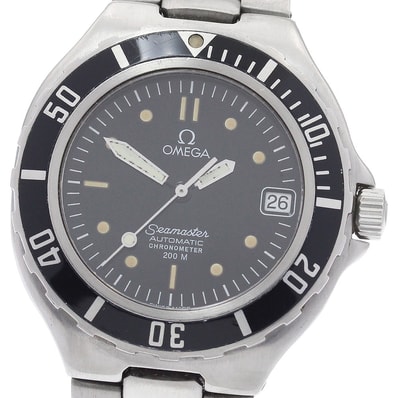 オメガ シーマスター200m デイト 自動巻き メンズ 【中古】