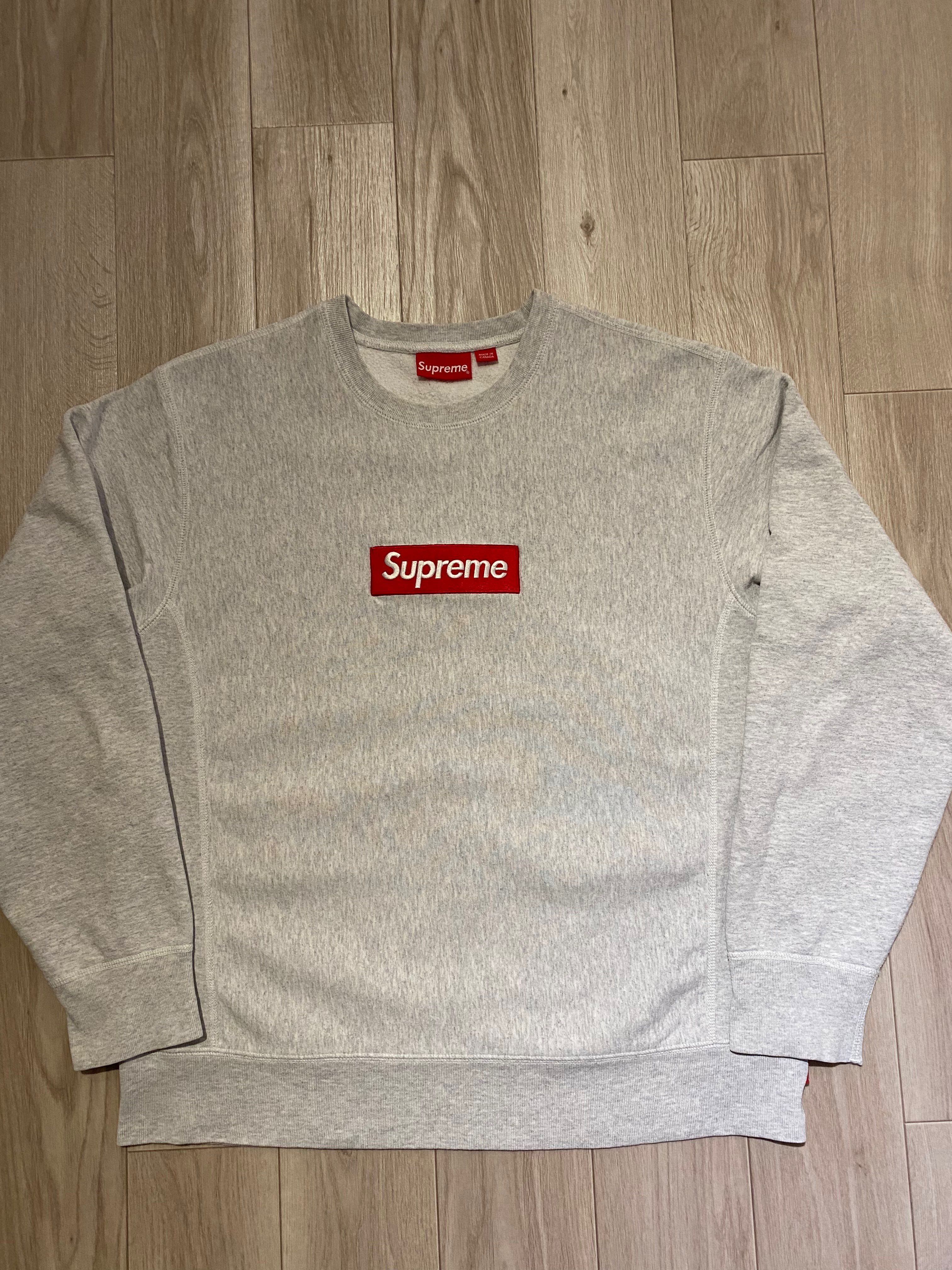 Supreme Box Logo Crewneck Sweatshirt "Ash Grey" (18FW)