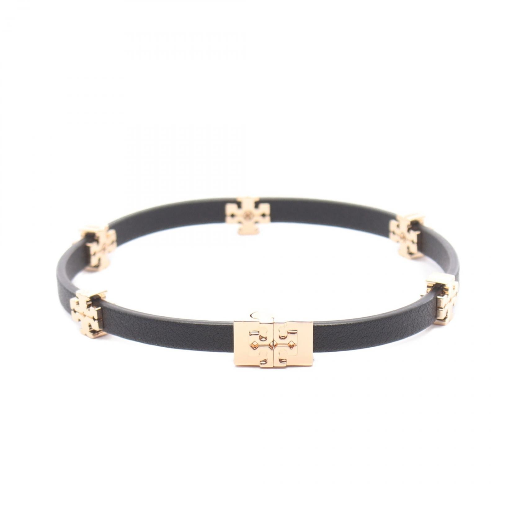 トリーバーチ Tory Burch ELEANOR BIO BRACELET ブレスレット アクセサリー レザー GP(ゴールドメッキ) レディース ブラック系 / ゴールド系 160150720ML 【新品】