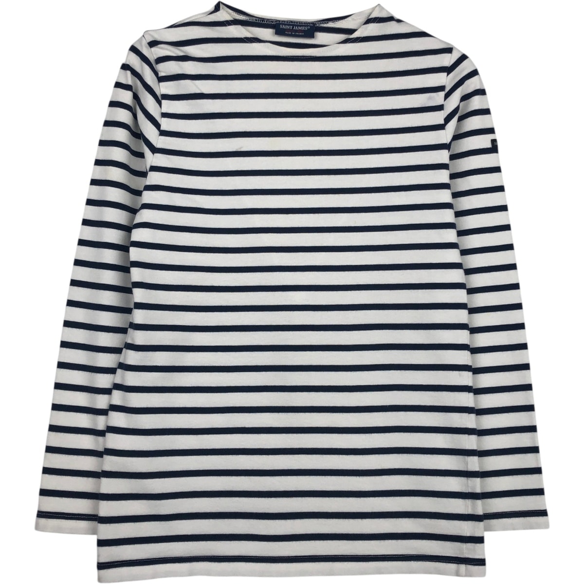 古着 セントジェームス SAINT JAMES ボーダー柄 ロングTシャツ ロンT フランス製 メンズM相当/eaa633633