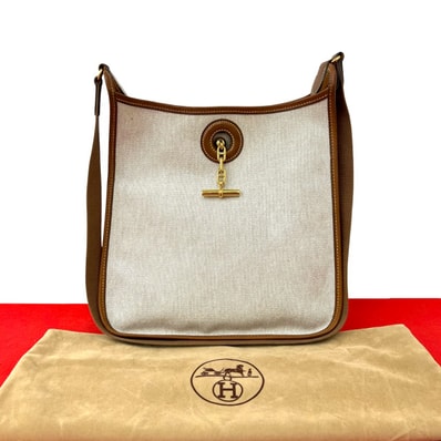 HERMES エルメス ヴェスパ PM トワルアッシュ ブッフル ショルダーバッグ ブラウン
18738