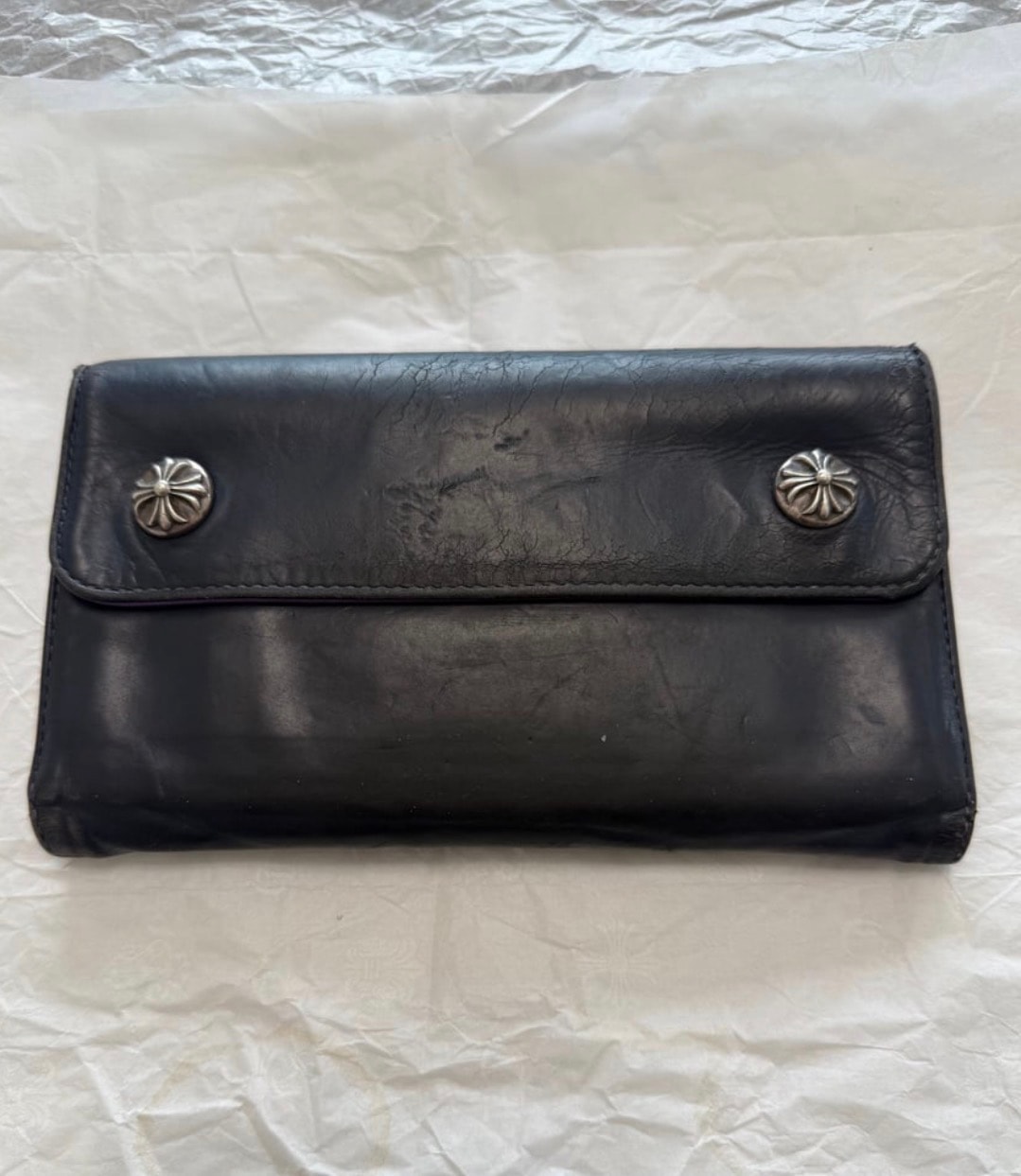 値下げ交渉可能 / 正規品!CHROME HEARTS クロムハーツ ウェーブウォレット 財布