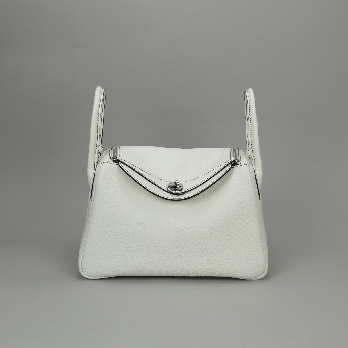 エルメス HERMES リンディ30 リンディ 30 バッグ トートバッグ ショルダーバッグ トリヨンクレマンス ホワイト White 白 シルバー金具 ハンドバッグ 2way